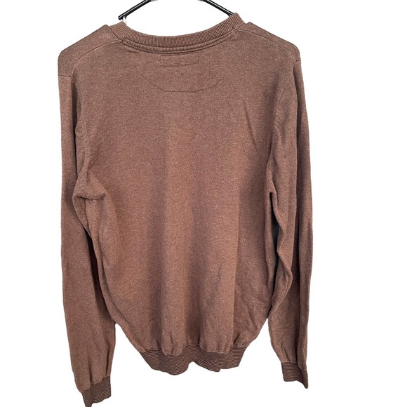 Sovereign Code Sweater Mens‎ Medium Brown Faux Layer Long Sleeve - Picture 2 of 9
